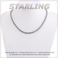 341941898 - Бусы циркон персидская синь СО4