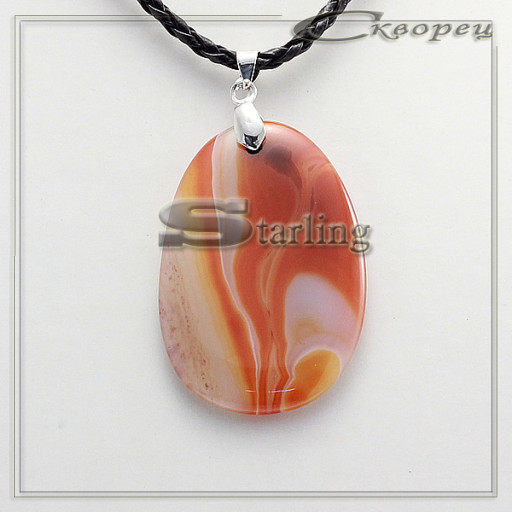 37022105-7 - Кулон агат красный КАП