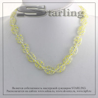 341500554 - Бусы муранское стекло жёлтый ТОВ