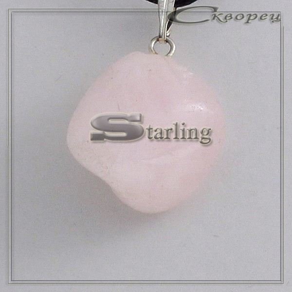 3732102 - Кулон кварц розовый ГН