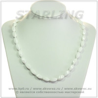 3420201111 - Бусы агат белый ВПР