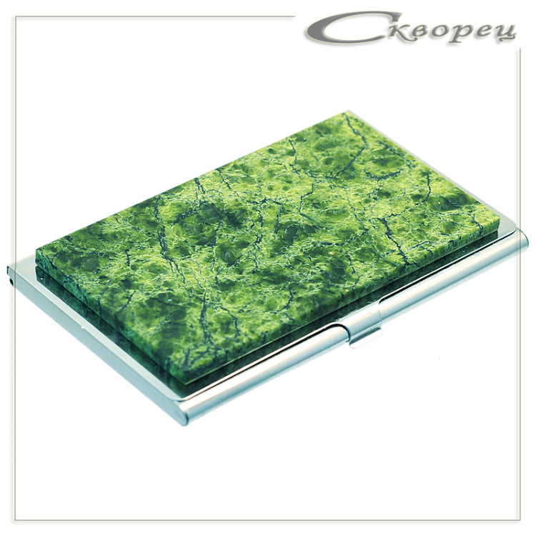 127214 - Визитница карманная 1-пл. хром