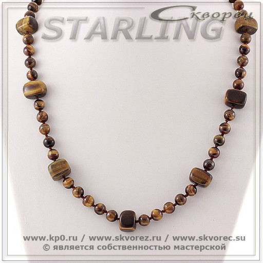 3528274 - Колье тигровый глаз  Оксана
