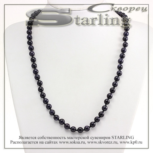 34201287 - Бусы авантюрин синий Ш8