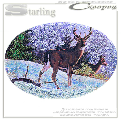 716007 - Панно открытка Марал