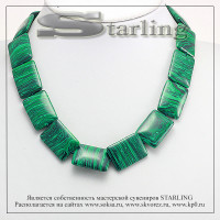 3414657 - Бусы малахит  ТПР