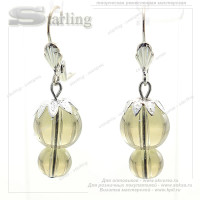 3864133 - Серьги раухтопаз Брусничка