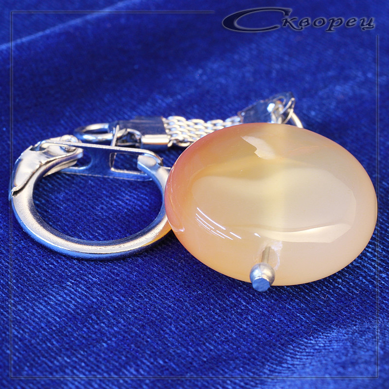 432021 - Брелок таблетка сердолик