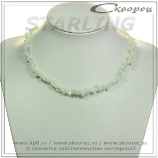 3414304 - Бусы из лунного камня ГА8