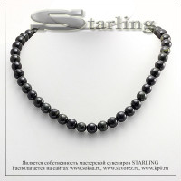 3412881 - Бусы змеевик  Ш10