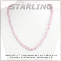 342372987 - Бусы кошачий глаз (хризоберил) орхидеевый Ш8