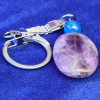 432025 - Брелок овальная таблетка аметист