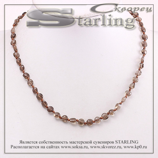 34064121 - Бусы раухтопаз ПУ