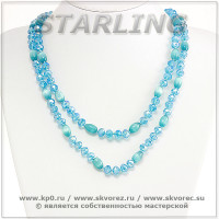 328372408 - Ожерелье кошачий глаз (хризоберил) небесный Берта