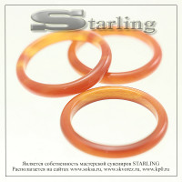 396702 - Кольцо сердолик