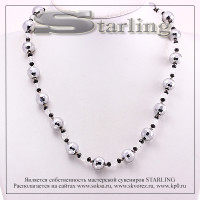 321941025-1 - Ожерелье циркон пирит  Валиния