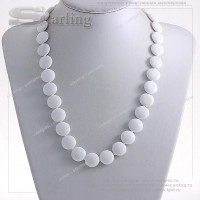 342020151 - Бусы агат белый ТКР