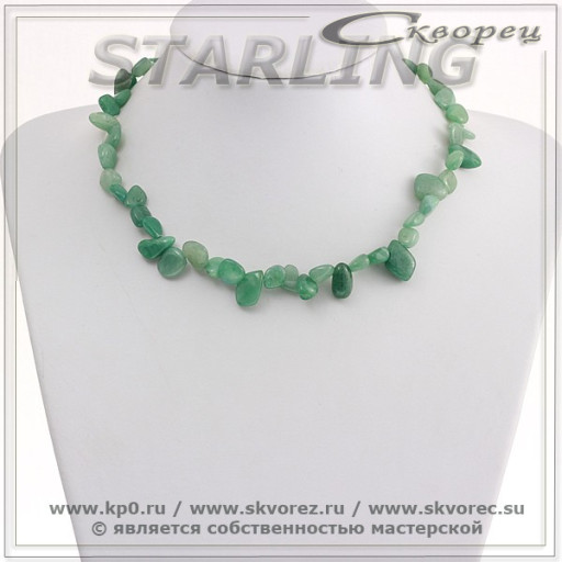 3415133 - Бусы нефрит  О10