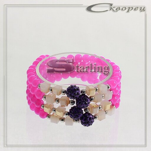 3132716 - Браслет кварц сиреневый Дина