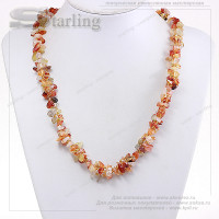 3227568 - Ожерелье сердолик  Изабелла