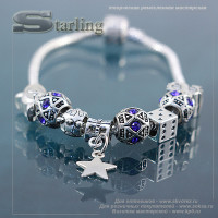 3110934 - Браслет с шармами Звездный