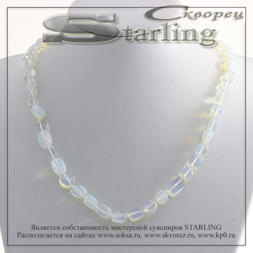 3424305 - Бусы лунный камень  ГА14