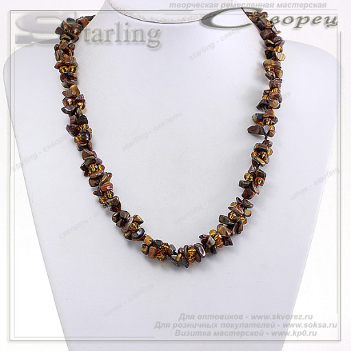 3228269 - Ожерелье тигровый глаз Инга
