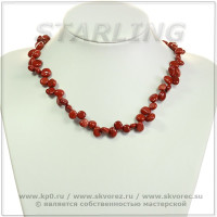 349904 - Бусы яшма мадагаскарская ОБ10Д45