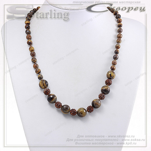 3528252 - Колье тигровый глаз Елена