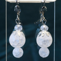 431052 - Серьги ягодка из кварца сахарного